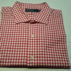 Polo Ralph Lauren red and white plaid shirt XL